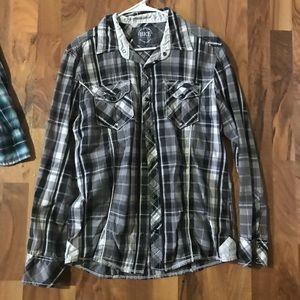 Black and white checkered shirt